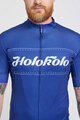 HOLOKOLO Rövid ujjú kerékpáros mez - GEAR UP - kék