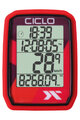 CICLOSPORT tachométer - PROTOS 105 - piros