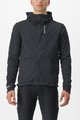 CASTELLI Kerékpáros dzseki béléssel - TRAIL HOODIE - fekete