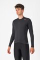 CASTELLI Hosszú ujjú kerékpáros mez - ESPRESSO THERMAL - antracit