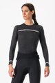 CASTELLI Hosszú ujjú kerékpáros póló - MERINO SEAMLESS W - fekete