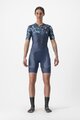 CASTELLI Kerékpáros overall - FREE SANREMO 2 W - kék/türkiz