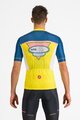 CASTELLI Rövid ujjú kerékpáros mez - #GIRO107 OROPA - sárga/kék