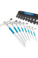 PARK TOOL kulcskészlet - SET T-ALLEN WRENCHES PT-THH-1 - kék/ezüst