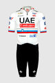 PISSEI Kerékpáros overall - UAE TEAM EMIRATES 2024 SLOVENIA CHAMPION - fehér/fekete
