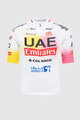 PISSEI Rövid ujjú kerékpáros mez - UAE TEAM EMIRATES REPLICA - GIRO + TOUR 24 - fehér/rózsaszín/sárga