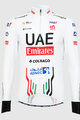 PISSEI Hosszú ujjú kerékpáros mez - UAE TEAM EMIRATES 2024 - fehér