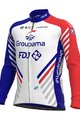 ALÉ Hosszú ujjú kerékpáros mez - GROUPAMA FDJ 20 WNT - piros/fehér/kék