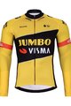 BONAVELO Hosszú ujjú kerékpáros mez - JUMBO-VISMA 2024 WNT - fekete/sárga