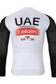 BONAVELO Hosszú ujjú kerékpáros mez - UAE 2024 WINTER - fehér/fekete/piros