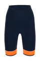 SANTINI Rövid kerékpáros nadrág kantár nélkül - GIADA LUX LADY - narancssárga/kék