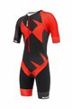 SANTINI Kerékpáros overál - X IRONMAN CUPIO - fekete/piros