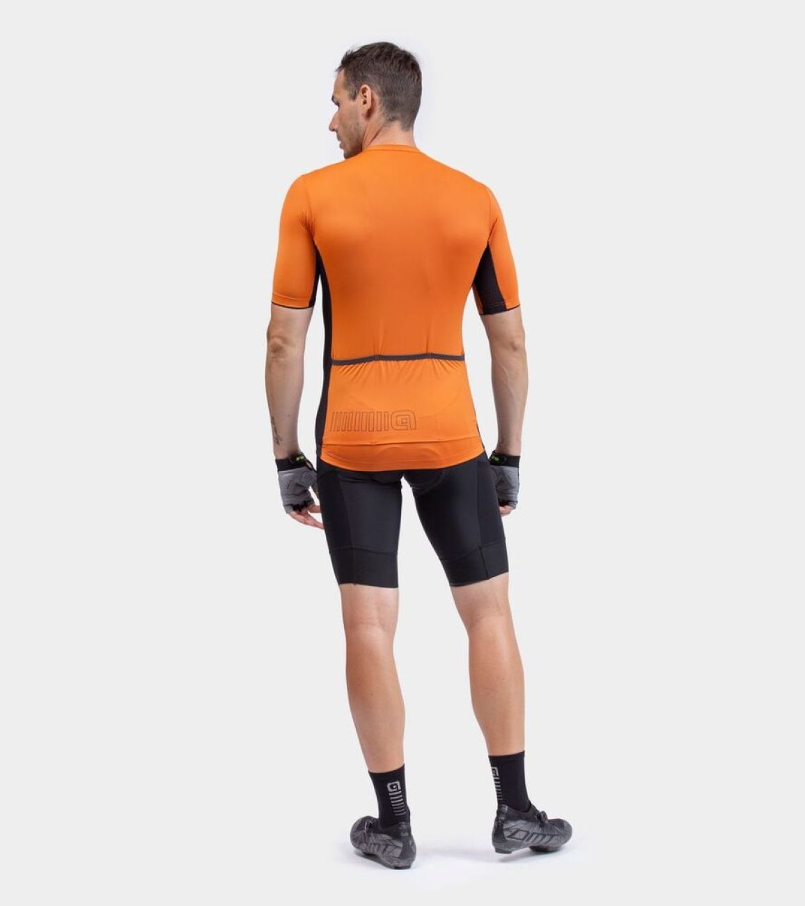 ALÉ Rövid Ujjú Kerékpáros Mez - SOLID COLOR BLOCK - Narancssárga