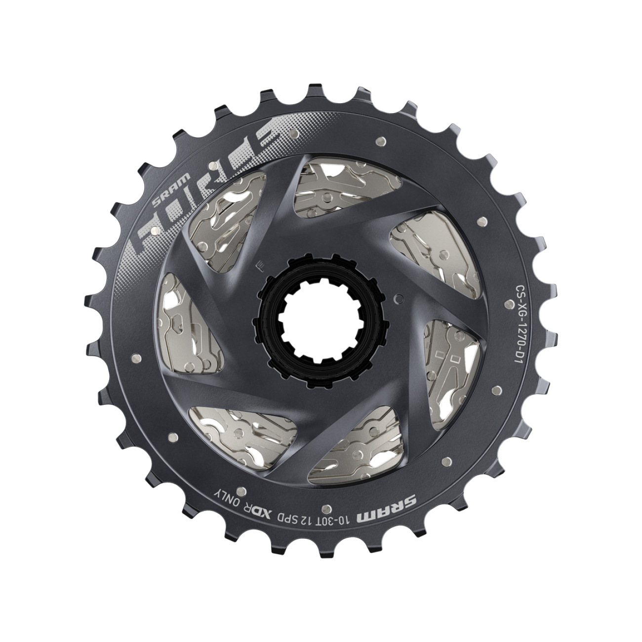 SRAM Kazetta - CASSETTE XG-1270 D1 10-30 - Ezüst/fekete