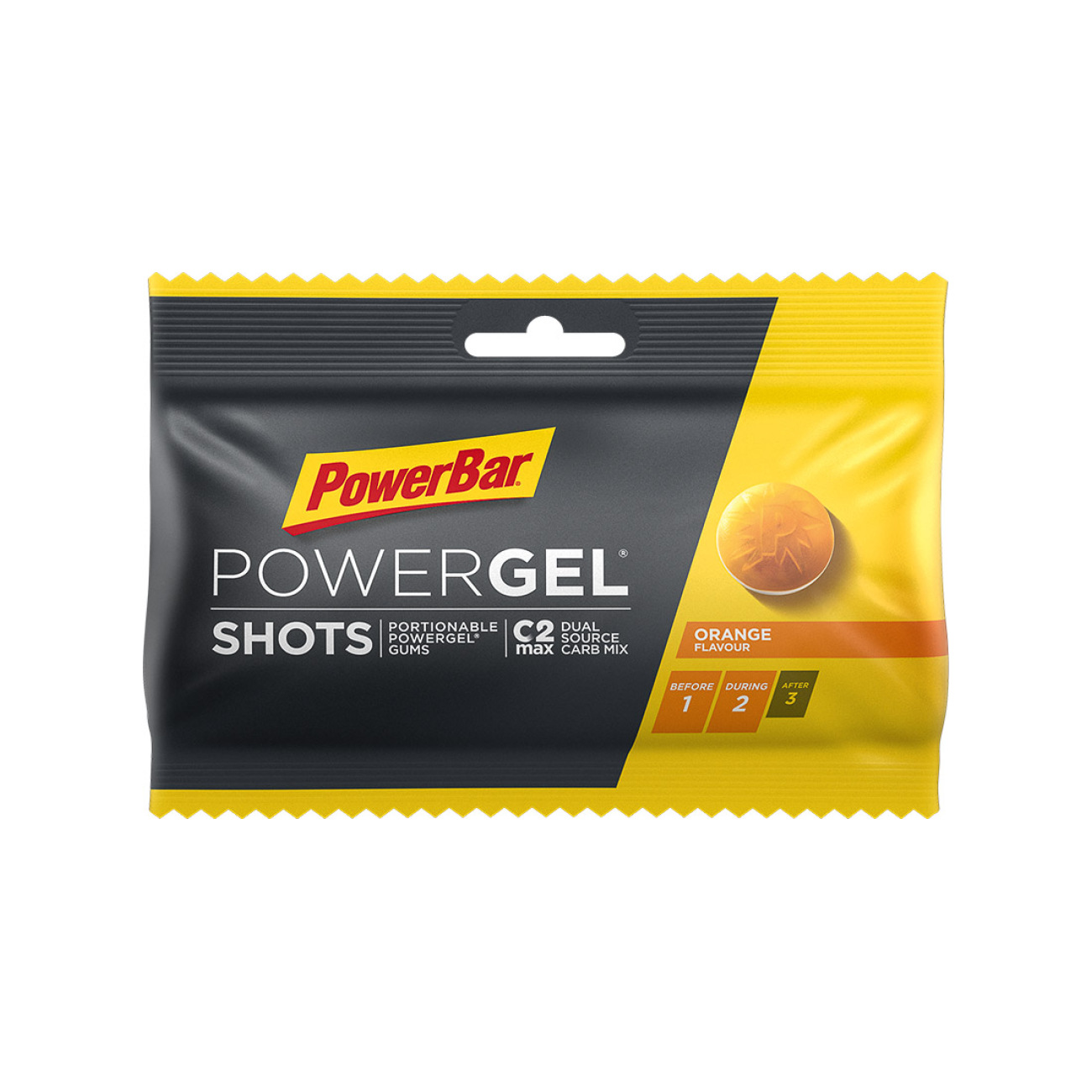 POWERBAR Cukorkák - ENERGIZE SPORT SHOTS ORANGE 60g