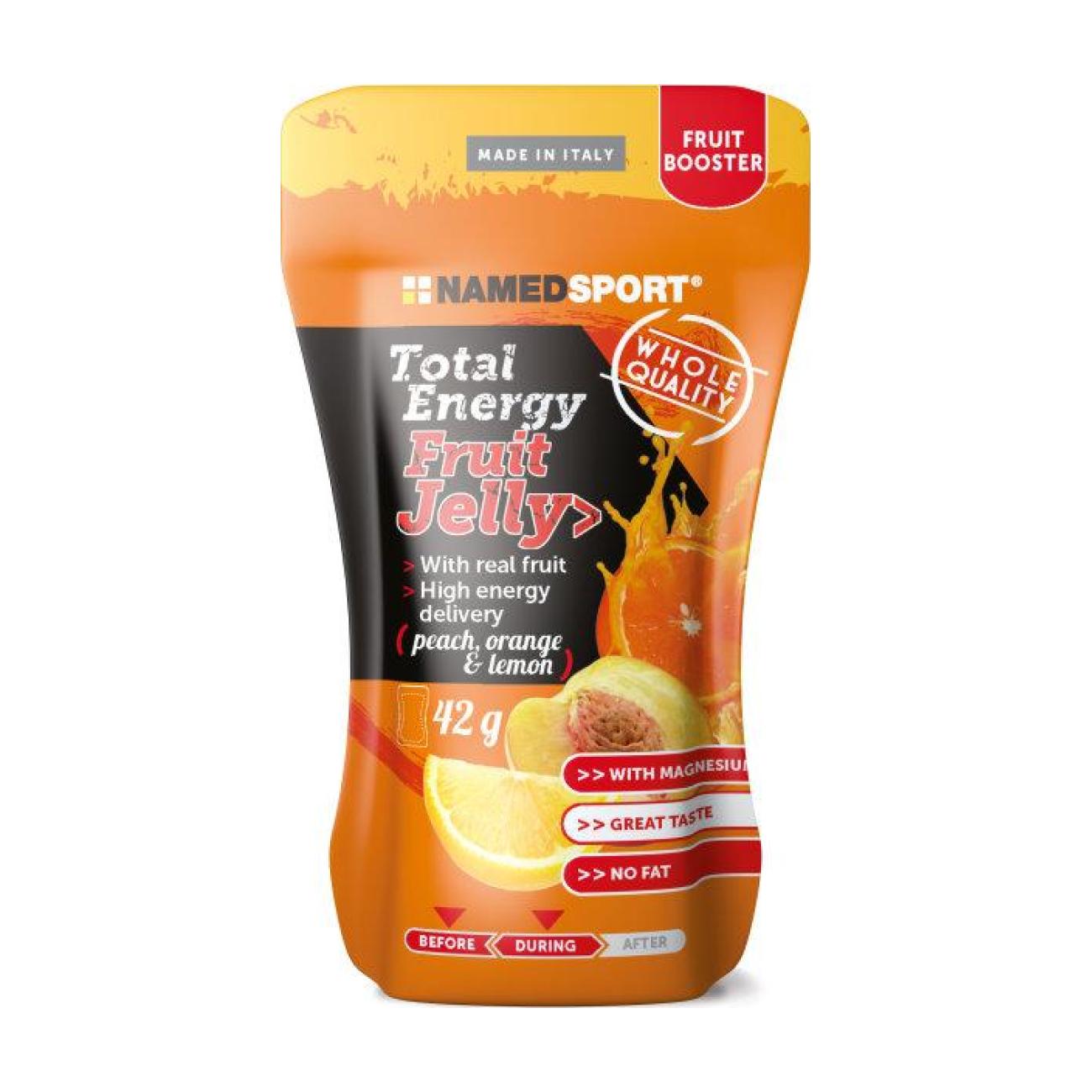 NAMEDSPORT Kerékpáros Táplálékkiegészítő - TOTAL ENERGY FRUIT JELLY PEACH/ORANGE/LEMON 42g