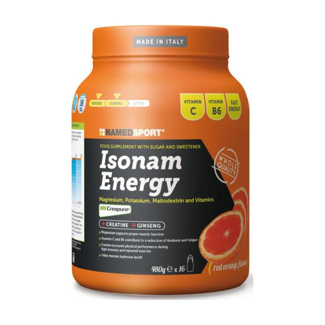 NAMEDSPORT Egy Ital - ISONAM ENERGY ORANGE 480g