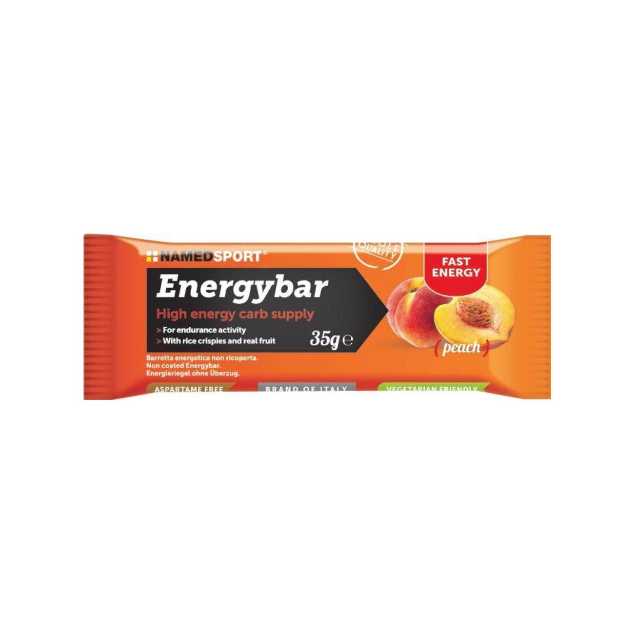 NAMEDSPORT Musliszelet - ENERGY BAR PEACH 35g