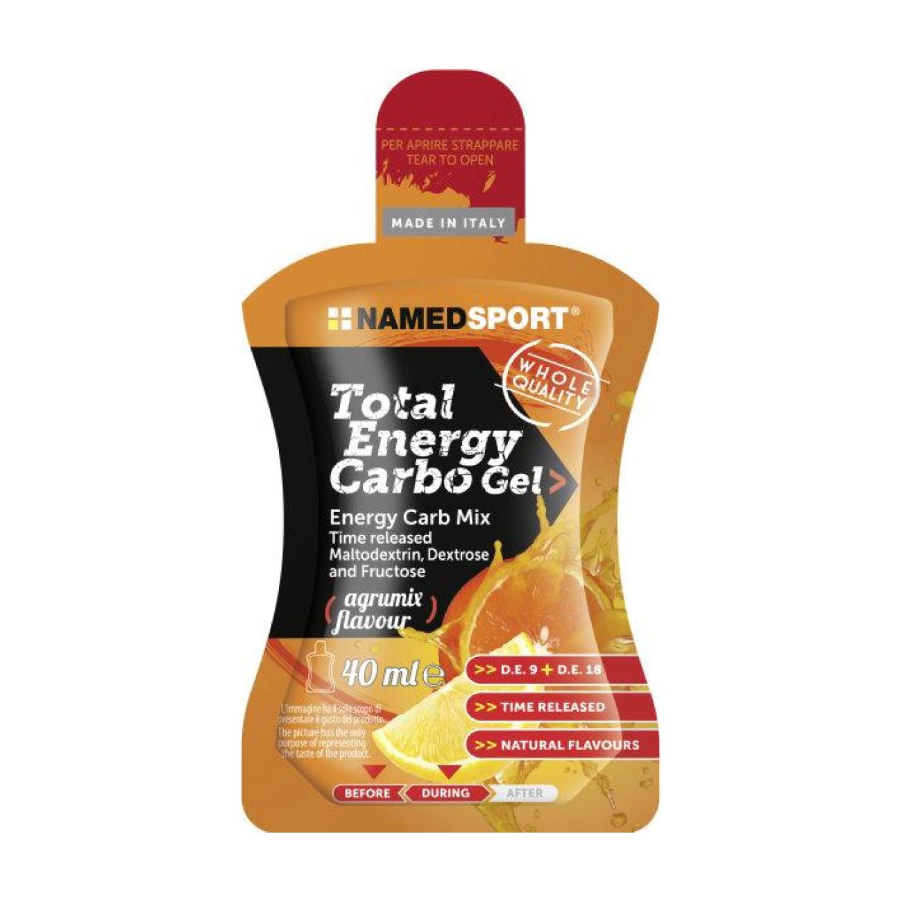 NAMEDSPORT Zselé - TOTAL ENERGY CARBO GEL CITRUS 40ml