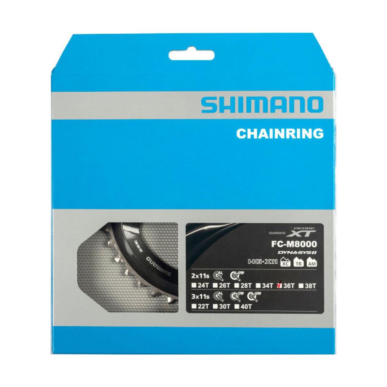 SHIMANO DEORE XT M8000 36 - Fekete