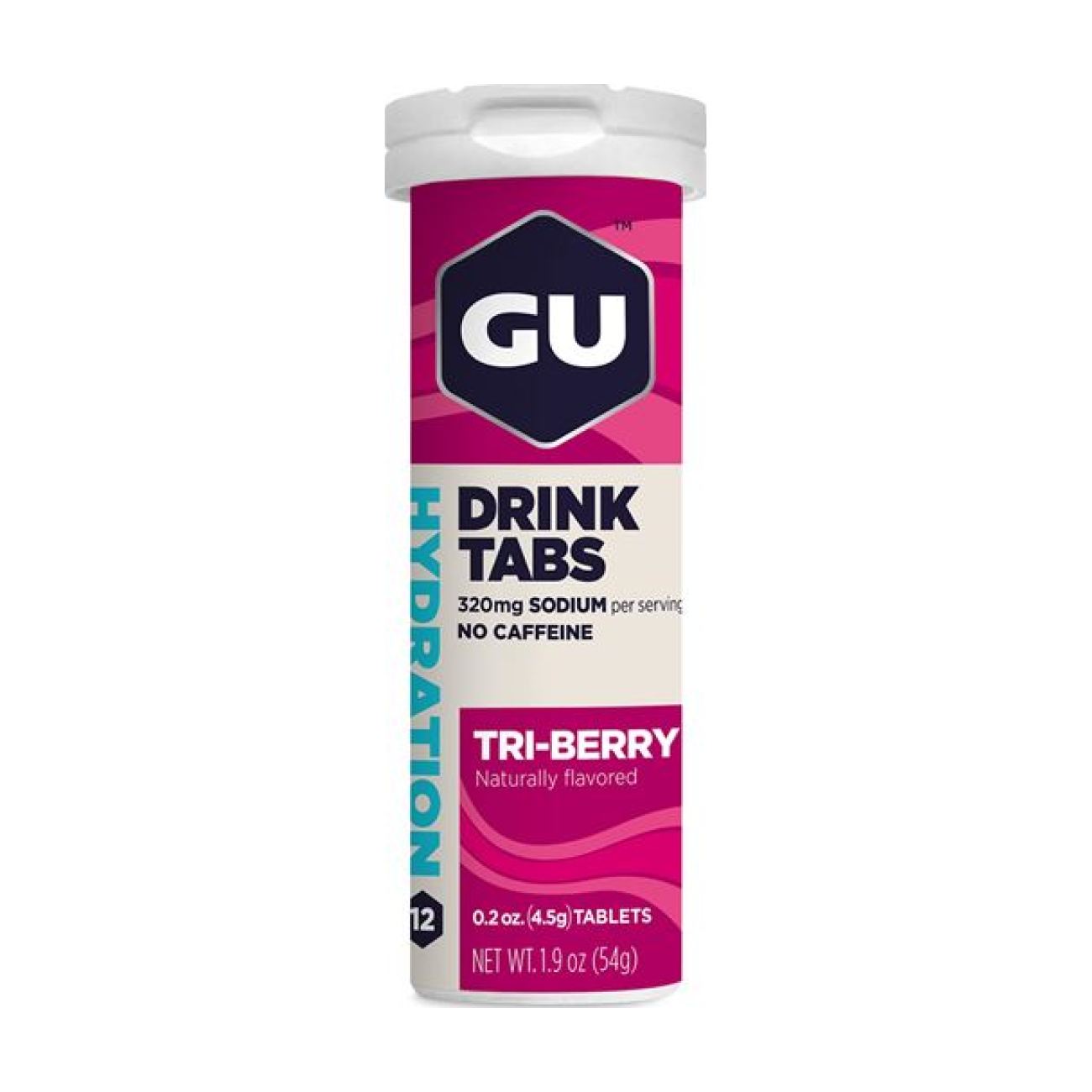 GU Kerékpáros Táplálékkiegészítő - HYDRATION DRINK TABS 54 G TRIBERRY