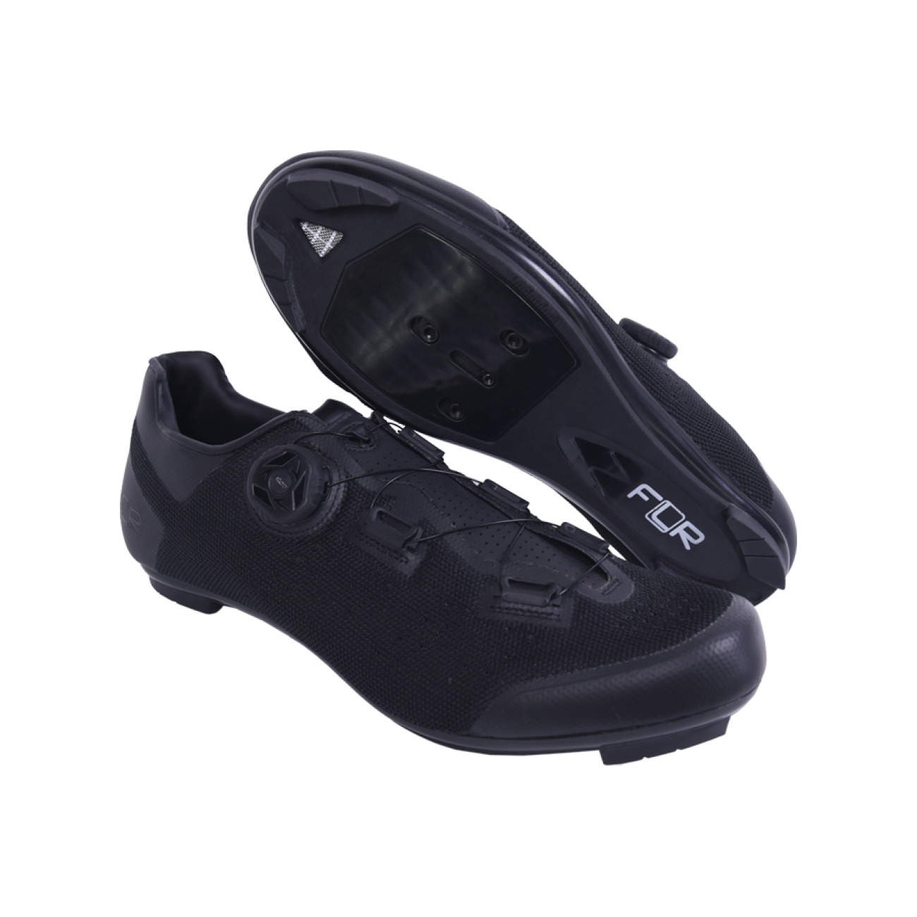 FLR Kerékpáros Cipő - F11 KNIT - Fekete