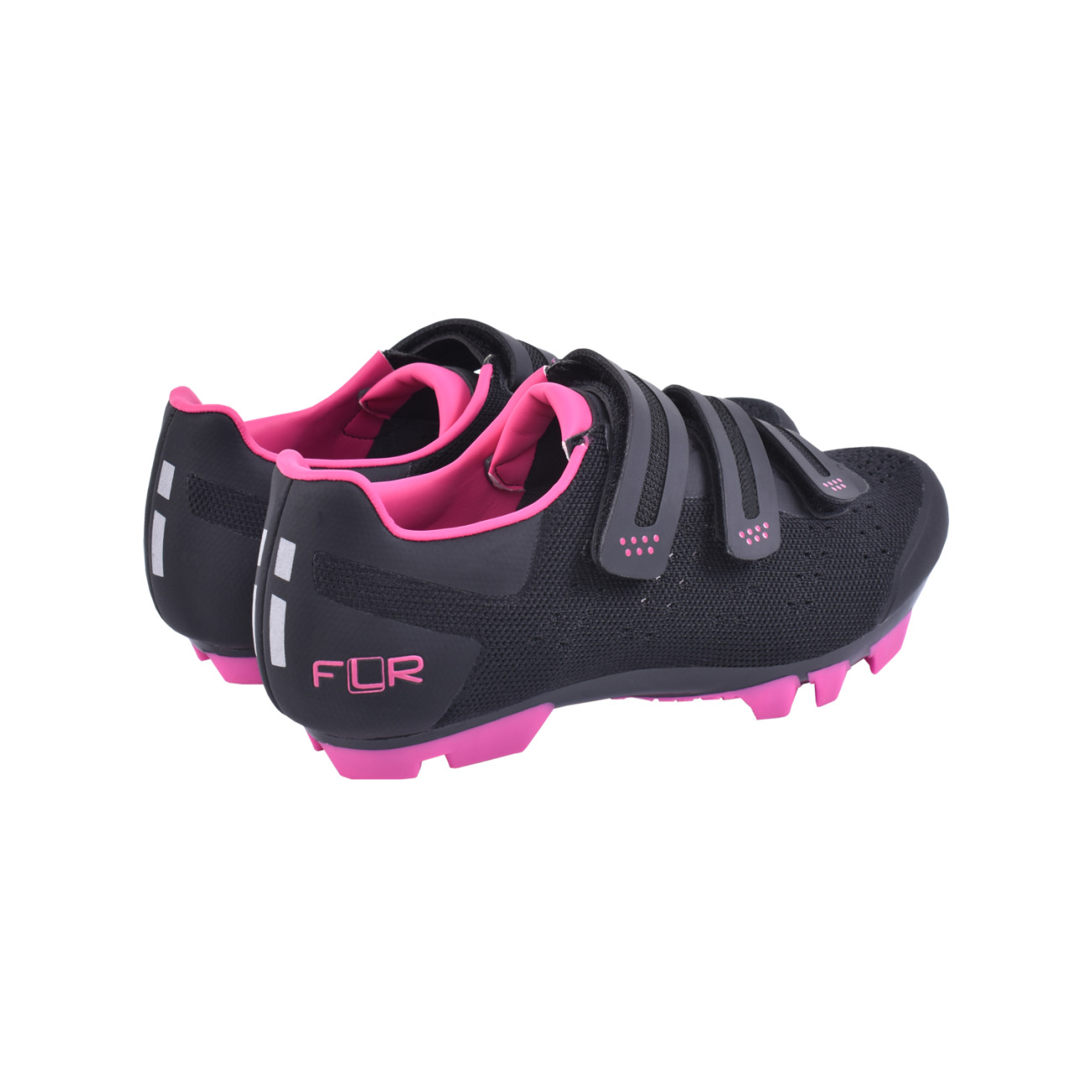 FLR Kerékpáros Cipő - F55 KNIT - Fekete/rózsaszín