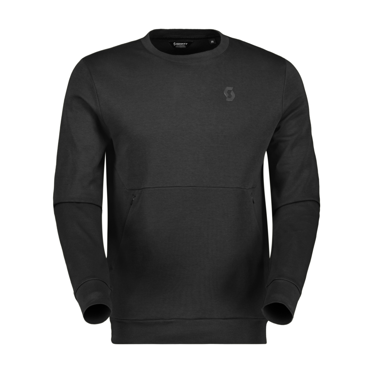 SCOTT Póló - TECH CREWNECK - Fekete