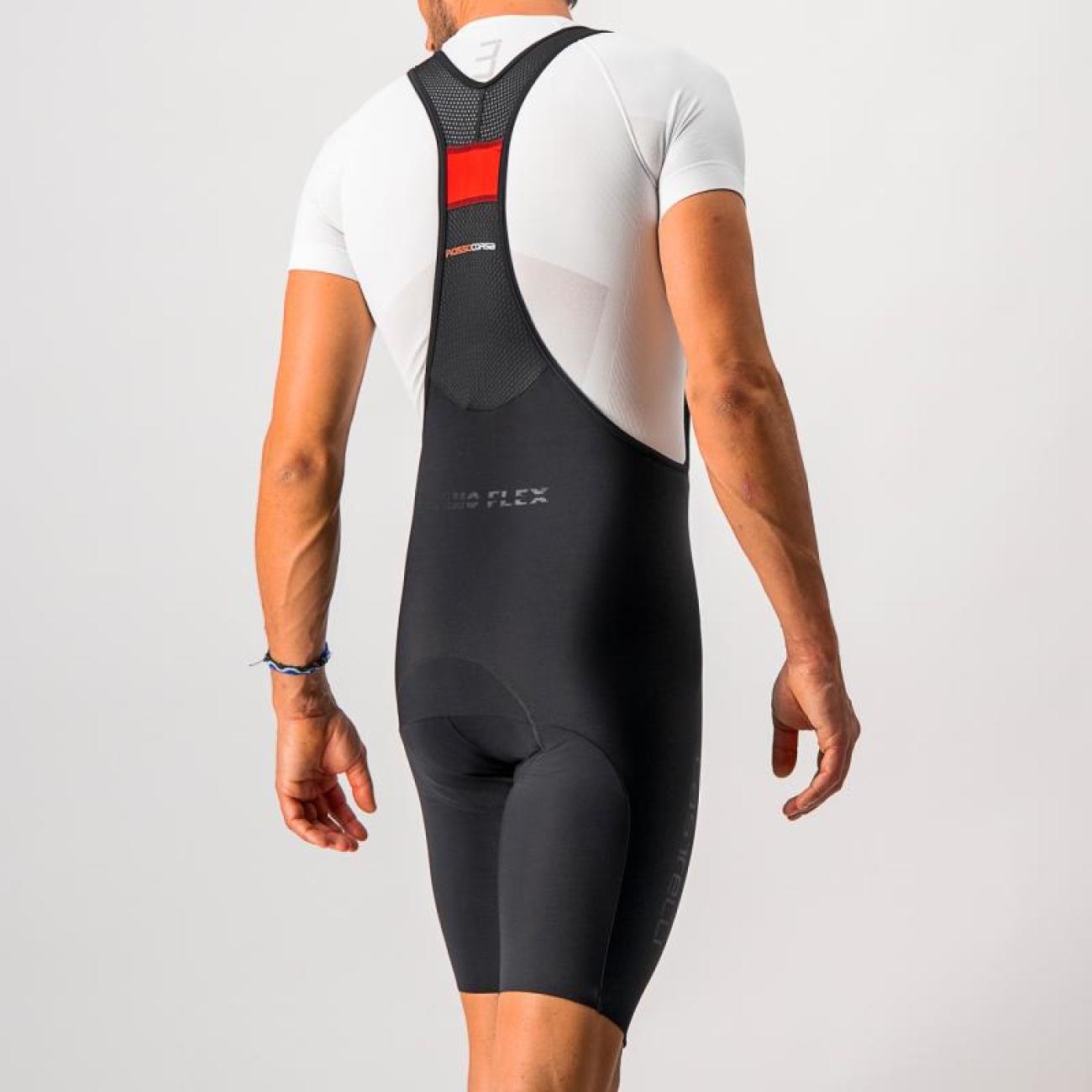 CASTELLI Rövid Kerékpáros Nadrág Kantárral - NANO FLEX PRO RACE - Fekete