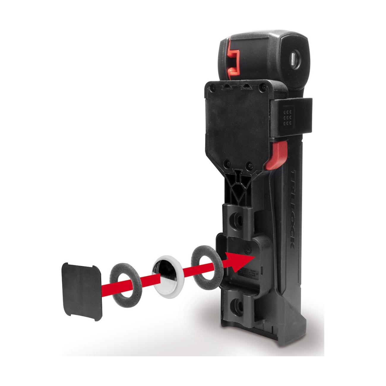 TRELOCK Kerékpár Lakat - TRIGO FS 380/85 + HOLDER X-PRESS - Fekete