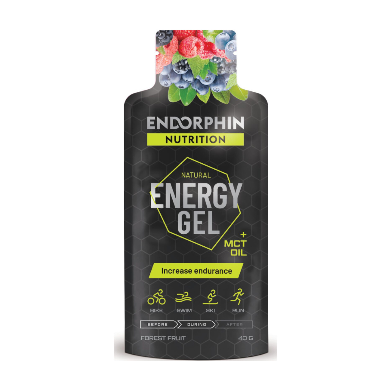 ENDORPHIN NUTRITION Zselé - ENERGY GEL FOREST FRUITS 40g