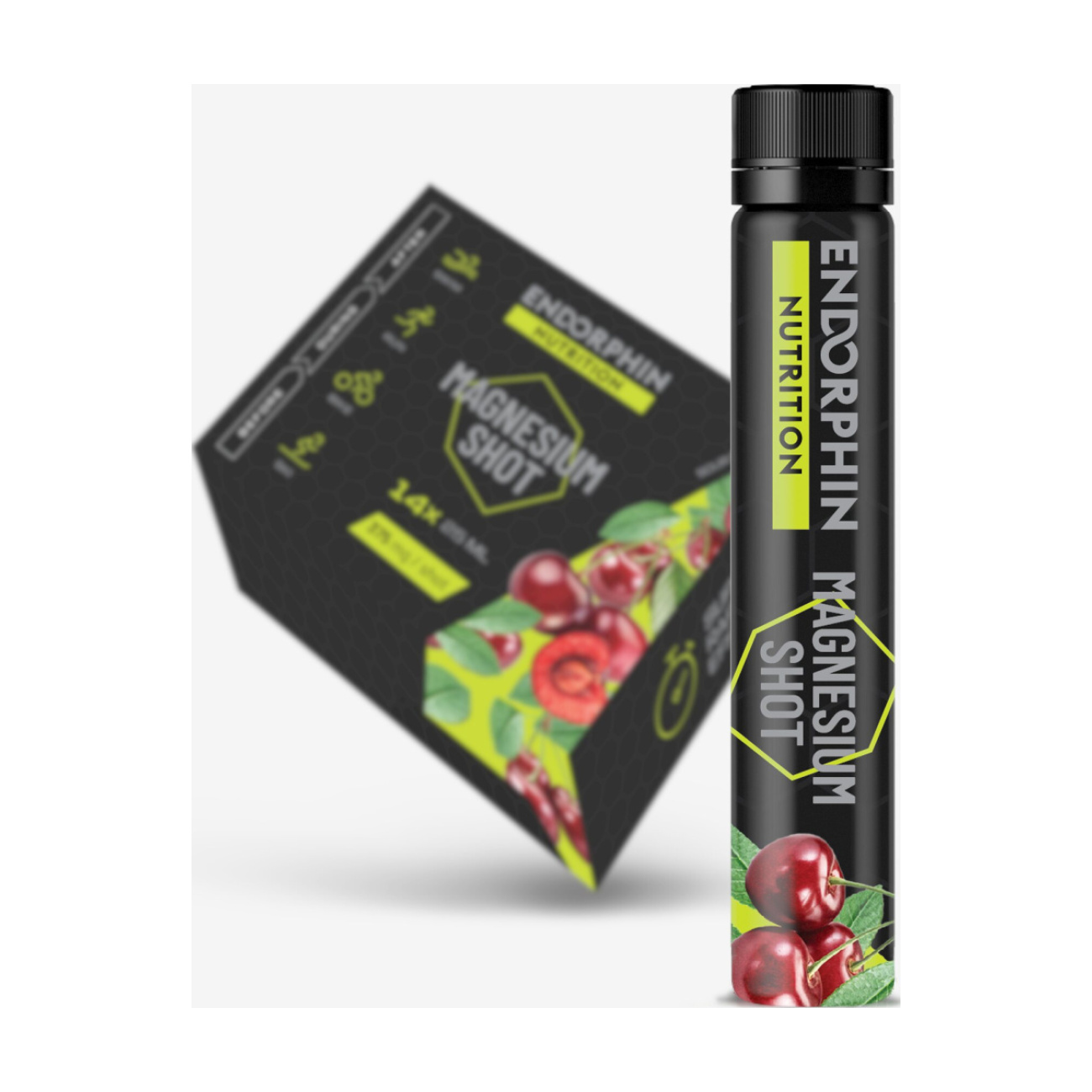 ENDORPHIN NUTRITION Kerékpáros Táplálékkiegészítő - BOX MAGNESIUM SHOTY CHERRY 25ml/14ks