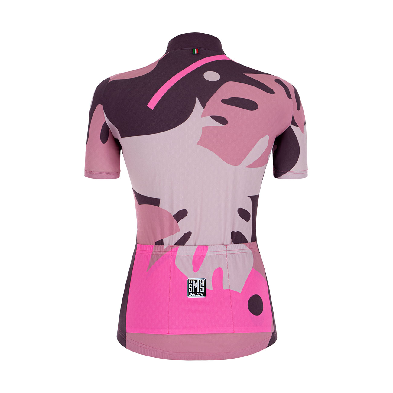 SANTINI Rövid Ujjú Kerékpáros Mez - GIADA MAUI LADY - Rózsaszín/színes