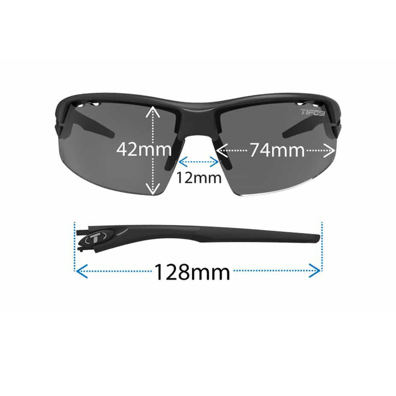 TIFOSI Kerékpáros Szemüveg - CRIT - Fekete/ezüst